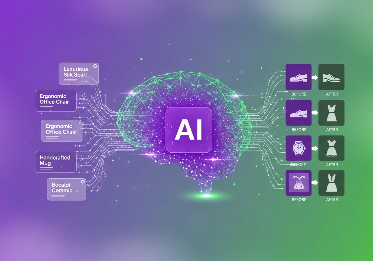 AI-powered ecommerce tools for product descriptions and image editing